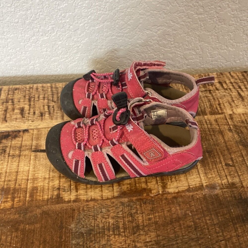 Kamik Girls Kids Pink Crab Water Shoes Sandals Size 10 Toddler Outdoor Hiking - Picture 2 of 10